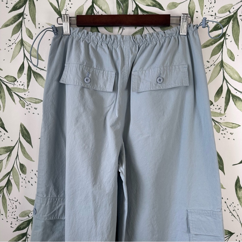 PacSun Parachute Cargo Pants. Light Blue. Medium. - Picture 3 of 10